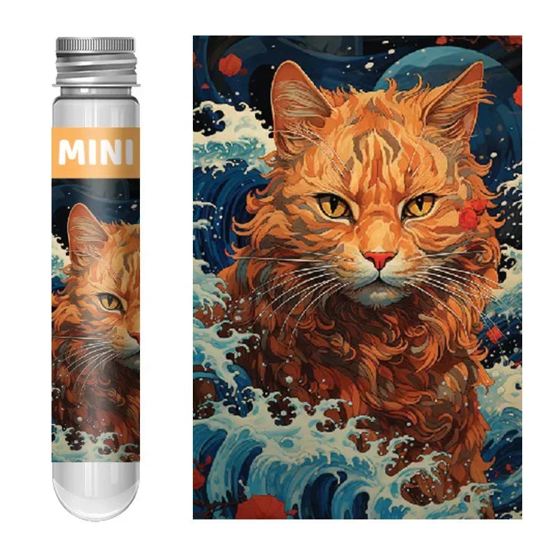 150PCS Mini Test Tube Jigsaw Puzzles for Adults Decompression Toy Fridget Puzzle Game Family Decoration Educational Toys