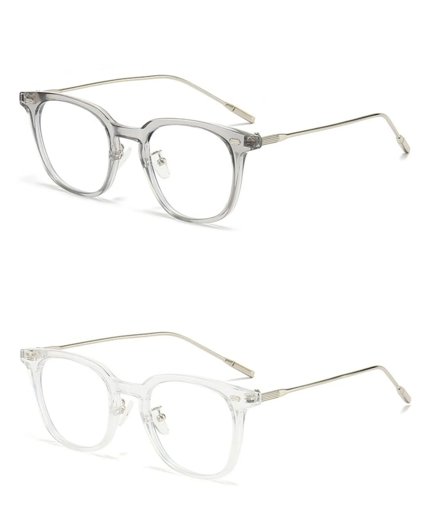 Korean Fashion Glasses Brown Anti Blue Light Glasses Women's Clear Anti Radiation Filter Glasses