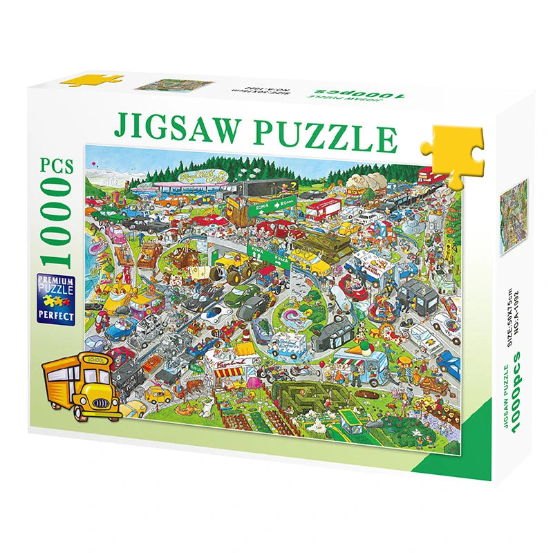 75*50cm 1000PCS Paper Jigsaw Puzzle Landscape Famous Painting Puzzle Character Series Series Home Decaoration Gift
