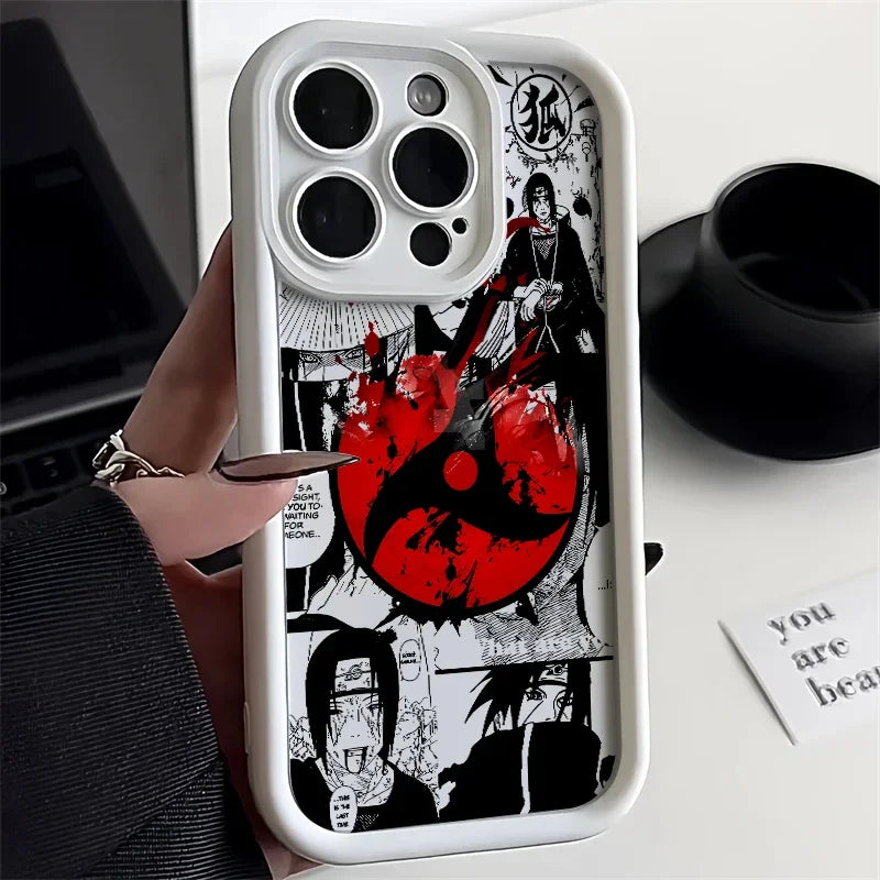 Itachi Apple iPhone 16 15 Pro Max 14 13 12 Mini SE XR XS softshell phone case M2