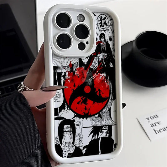 Itachi Apple iPhone 16 15 Pro Max 14 13 12 Mini SE XR XS softshell phone case M2