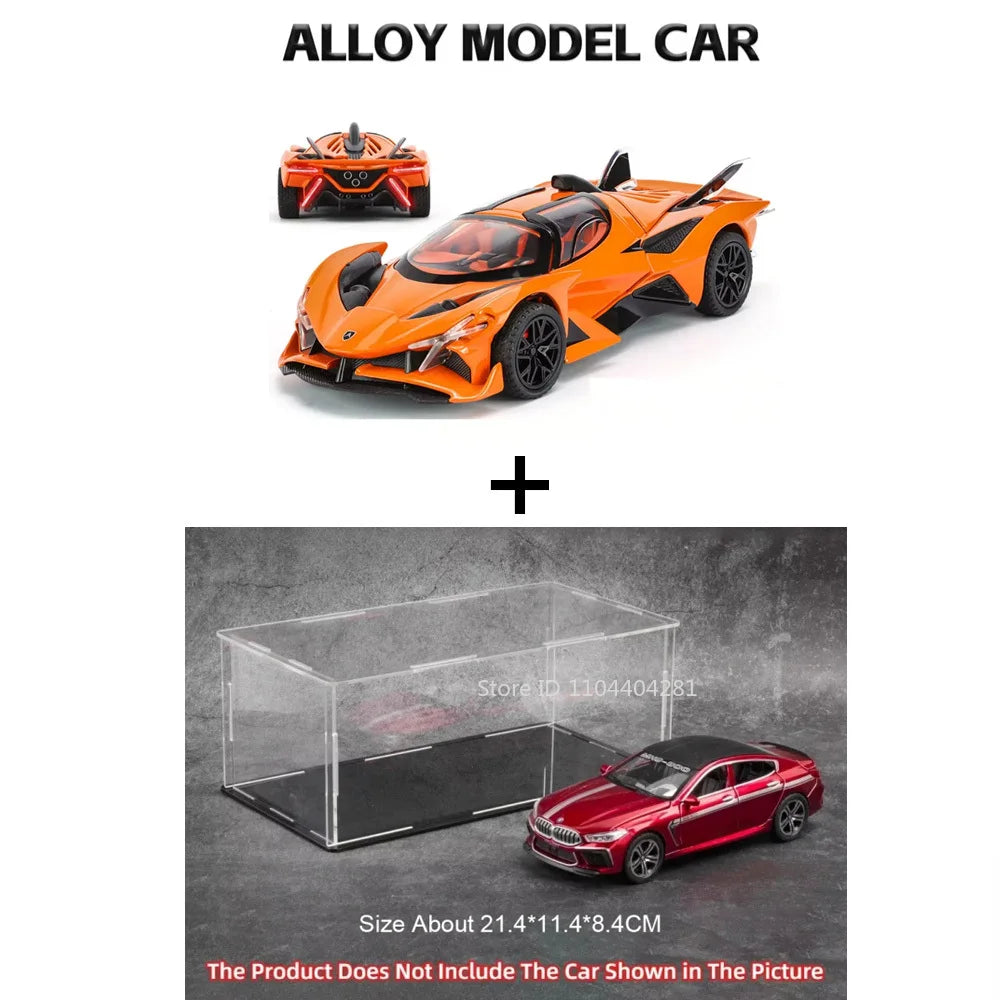 1/32 Apollo EVO Alloy Sports Car Model Metal Diecasts Simulated Interior Design Door Can Opend Vehicles Models Kids Gifts Series