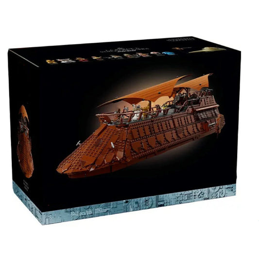 2024 75397 Sail Barge Building Block Classic Sailboat Model Bricks Assembly Toys