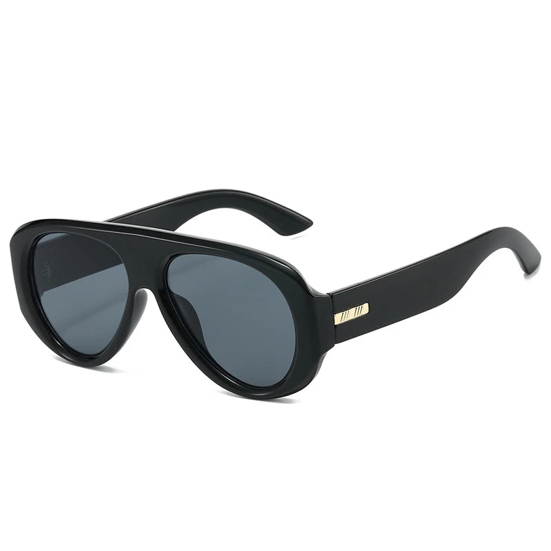 JNPCXI New Retro Large Sunglasses for Women Fashion Wide Legs Sun Glasses Gradient Color Glasses Goggles