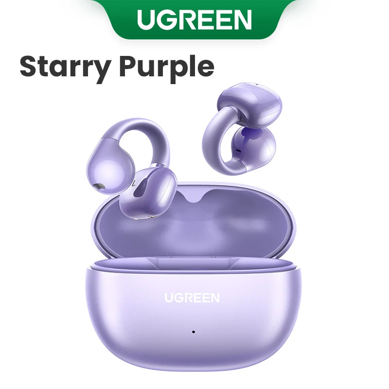 Open Ear Clip Wireless Earbuds Bluetooth Sports Earphones Headphones in Mic with Earhooks & Ear Hook