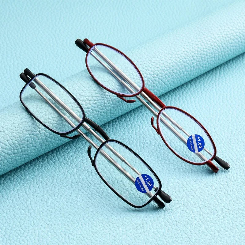 2 Pairs of New Fashionable and Ultra Light Square Frame Reading Glasses for Both Men and Women Suitable for All Day