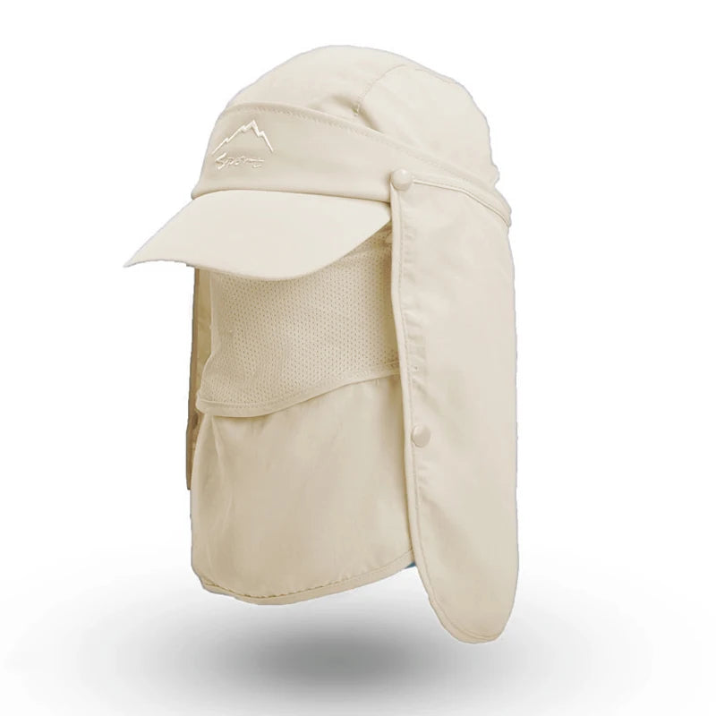 9071-Multifunctional sun hat summer speed dry outdoor fishing hat man sun hat baseball cap male cross-border