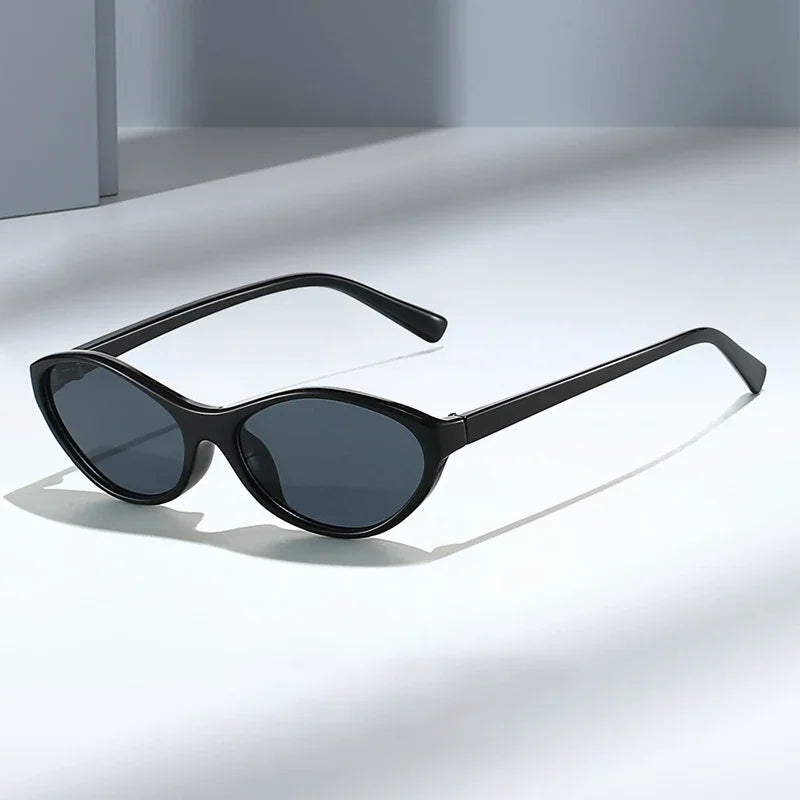 JNPCXI New Retro Cat Eye Sunglasses Shades UV400 Women Fashion Jelly Tea Sun Glasses
