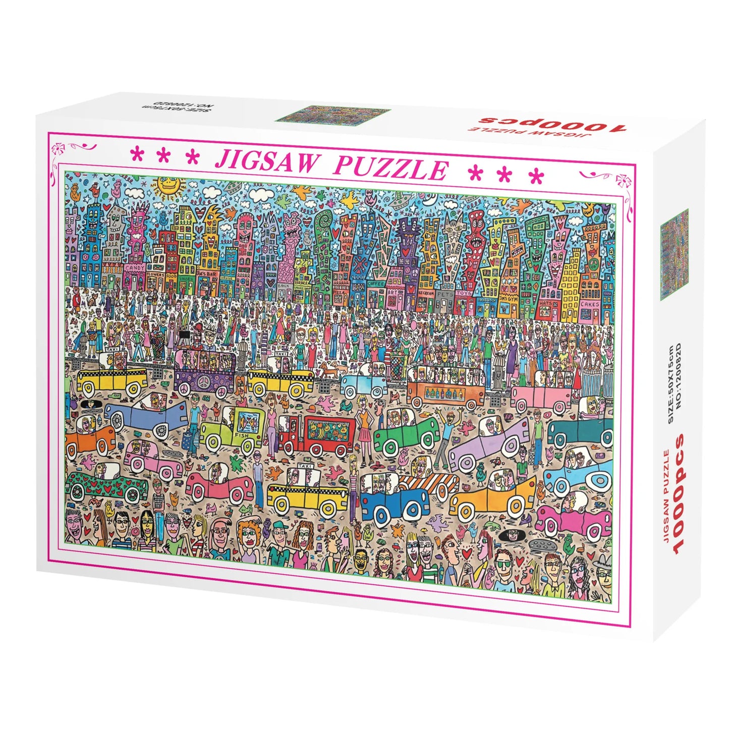 75*50cm 1000PCS Paper Jigsaw Puzzle Landscape Famous Painting Puzzle Character Series Series Home Decaoration Gift
