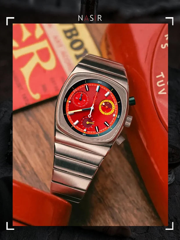 2025 Red square watch niche light luxury, high-end men's watch, trendy watch