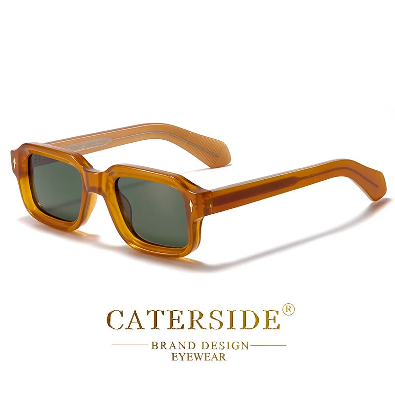 CATERSIDE Fashion Simple Men Sunglasses Roughly Framed Design Sun Glasses Women Outdoor Party Vacation Travel Driving Eyeglasses