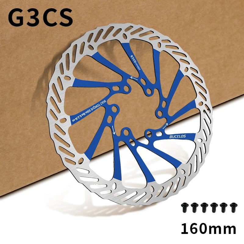 2024 New BUCKLOS G3 Disc Brake Rotors 160/180/203MM MTB Bicycle Hydraulic Brake Disc Quick Cooling Mountain Folding Bike Rotor