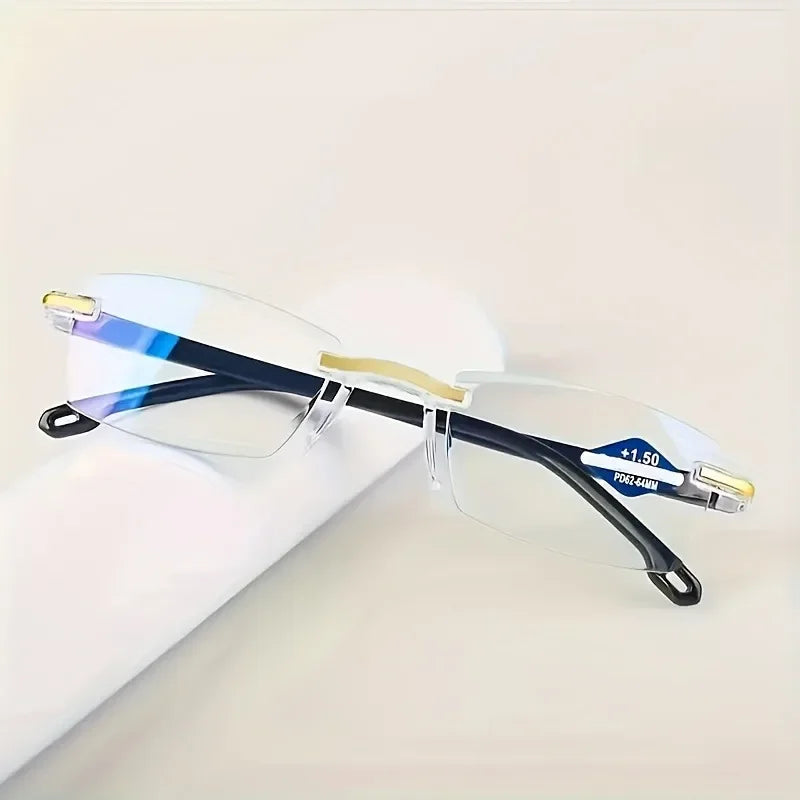 8pcs Rectangular Reading Glasses Vintage Stylish Presbyopic Glasses for Men And Women