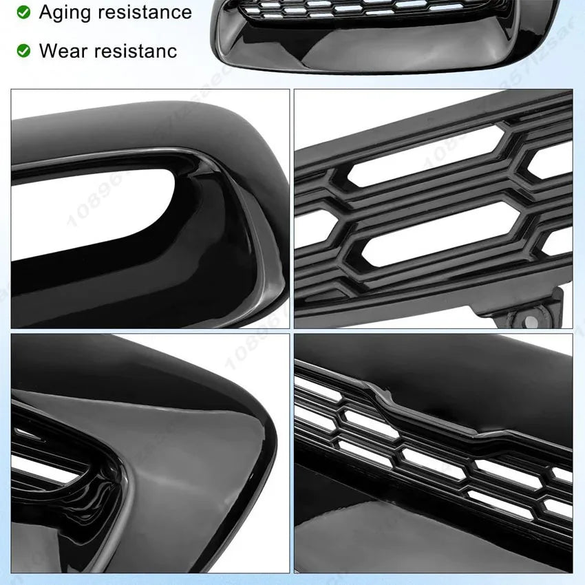For BMW Mini Cooper R55 R56 R57 R58 2007 2008 2009 2010 2011 2012 2013 Car Front Air Hood Bonnet Scoop Vent Trim Gloss Black