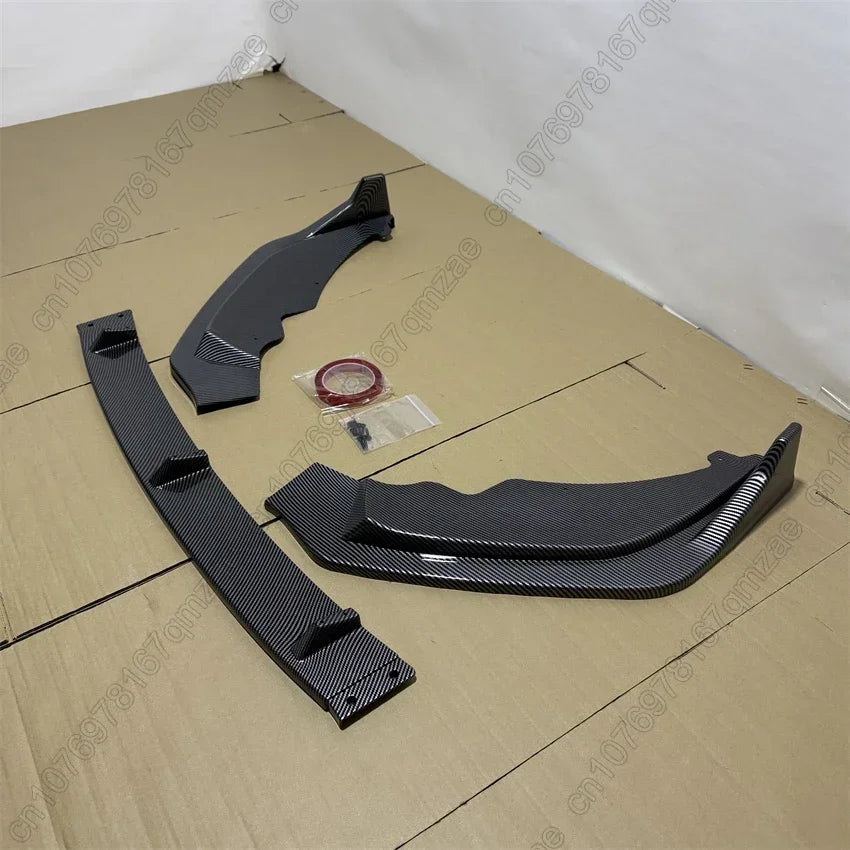 For BMW 2 Series F44 225i M235i M240i Gran Coupe M Sport 2020-2024 Car Front Bumper Lip Spoiler Diffuser Body Kit Gloss Black