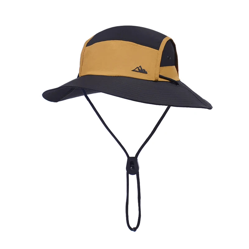 9262 New summer large brim fisherman hat quick dry waterproof mountaineering sun hat for men and women outdoor cycling sunscreen