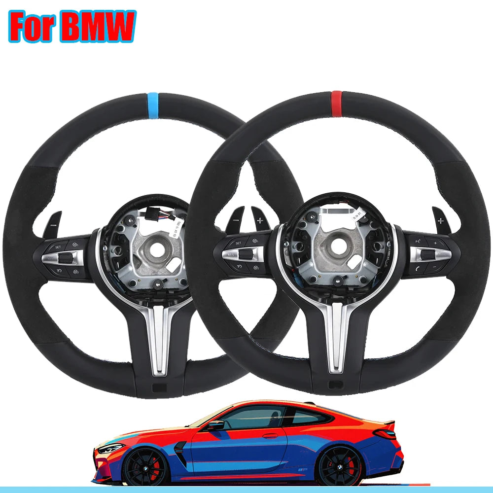 M Sport Volant Lekrad Steering Wheel for BMW Alcantara F10 F11 F20 F15 F16 F25 F26 F30 F31 F32 F33 F34 F36 F06 F07 F12 F13 M3 M5