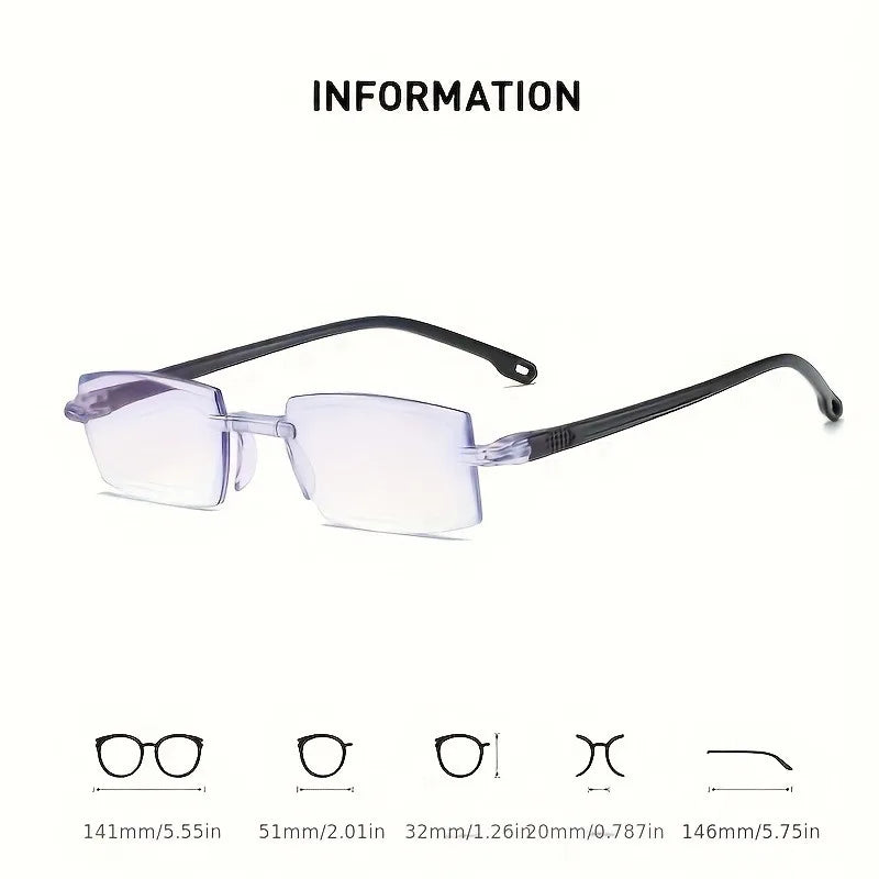 14pcs Y2K Style Anti Blue Light Reading Glasses with PC Frame and Lenses