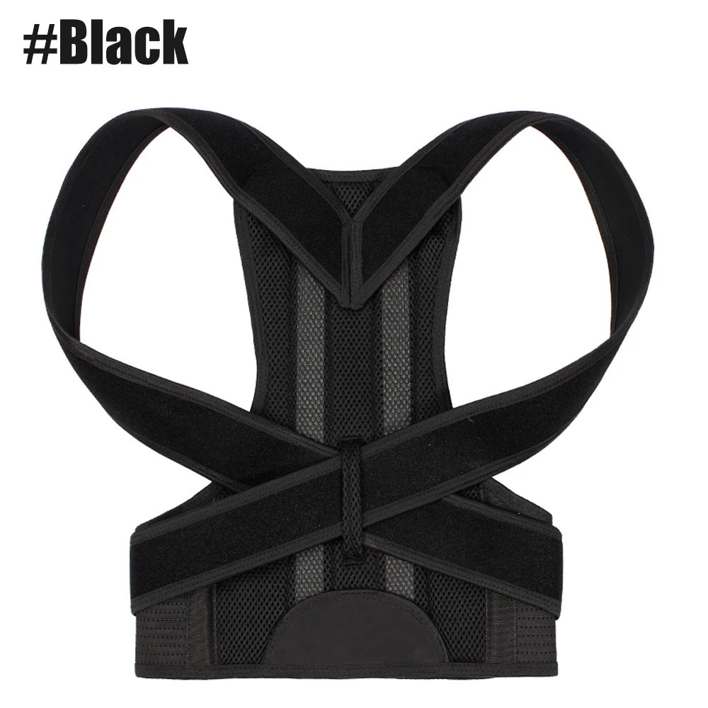 Back Brace Posture Strength Corrector Women Men, Adjustable Support Trainer
