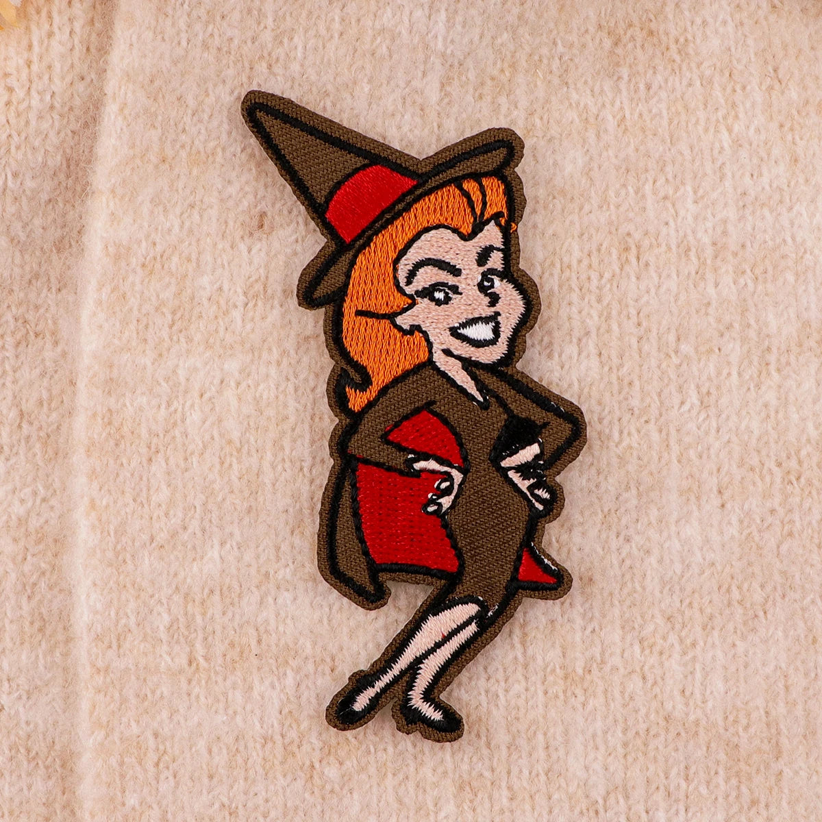 Funny Witch Embroidery Patch Halloween Iron On Patches For Clothing Thermoadhesive Patches On Clothes DIY Sew Badges