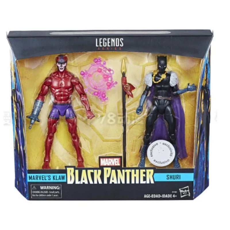 Original Hasbro Marvel Legends Series MARVEL'S KLAW/SHURI Anime Figure Collection Toy Model