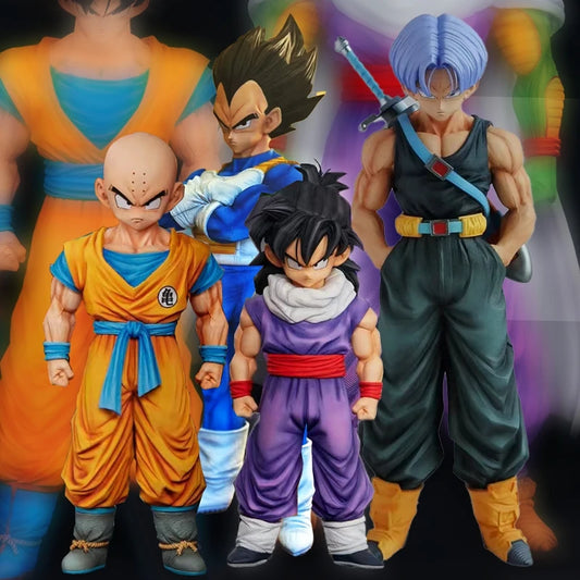 24cm Anime Dragon Ball Gohan krillin Vegeta Trunks PVC Action Figure Collection