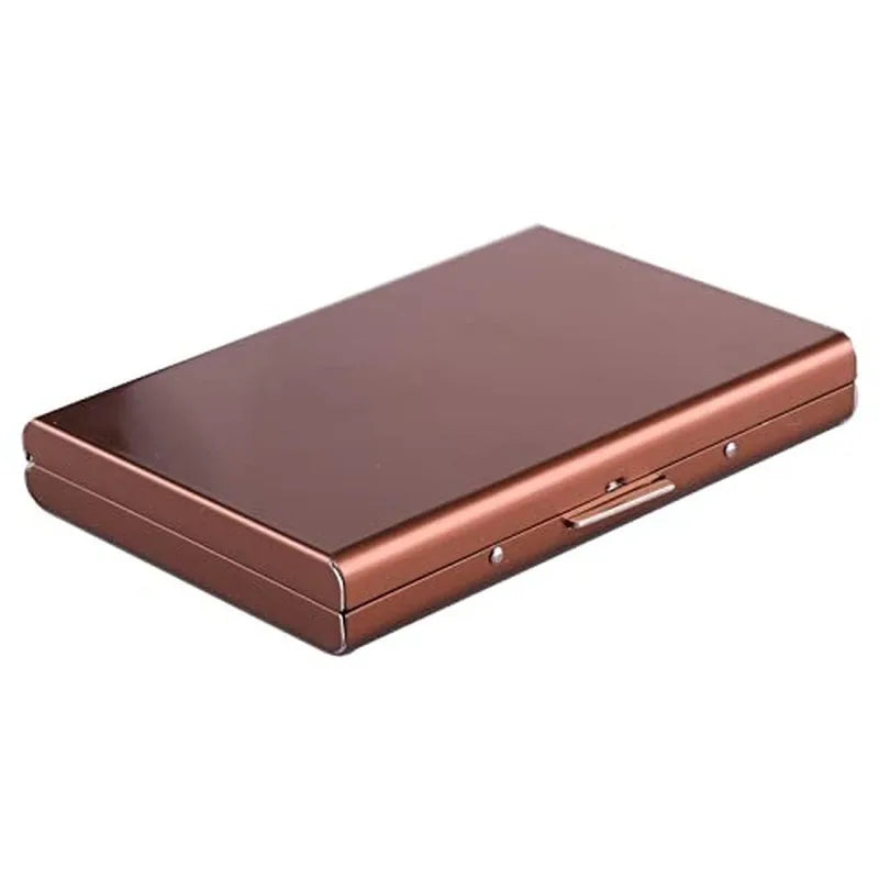 Color Slim AntiRFID Metal Wallet Men Minimalist Credit Card Holder Aluminum Case
