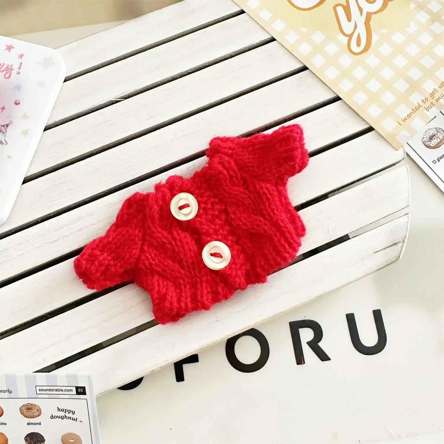10cm Cute Mini Plush Doll'S Clothes Outfit Accessories For Korea Kpop Exo Labubu Idol Dolls Sweater Hat Clothing DIY Kid Gift