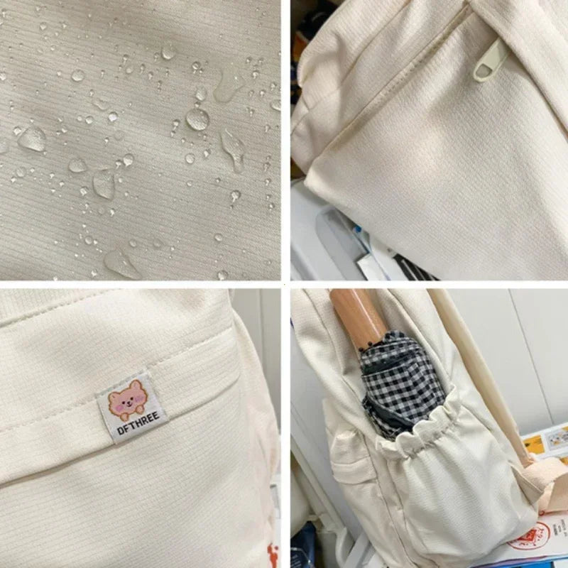 New Waterproof Nylon Women Backpack Female Travel Bag Backpacks Schoolbag for Teenage Girls Solid Color Bookbag Mochila Bookbag