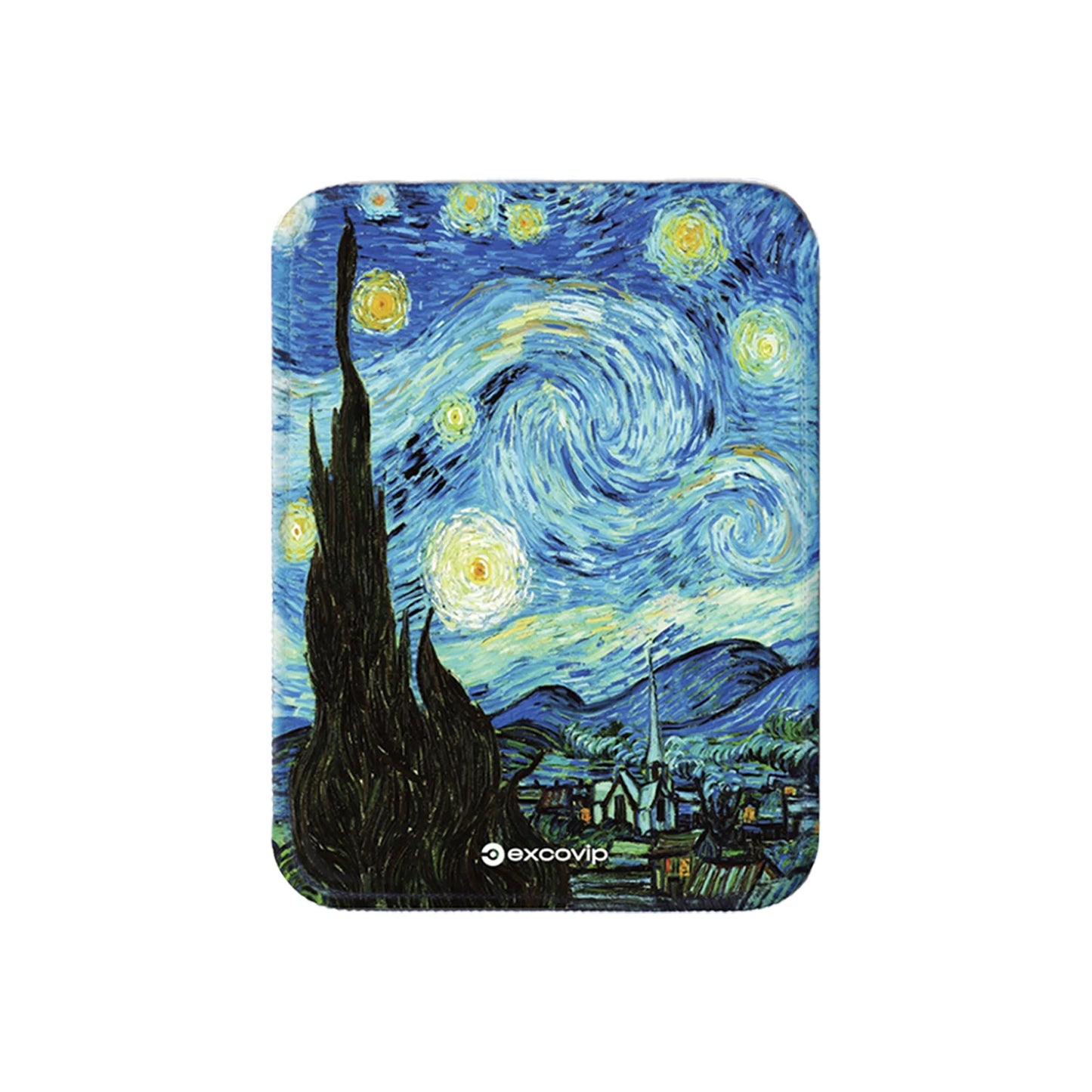 EXCO Mini Famous Painting Mouse Pad Office Small Mouse with Stitched Edge Non-Slip Rubber Base for Home Laptop Computer Portable