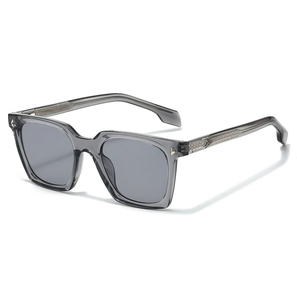 JNPCXI Fashion Sunglasses Men Vintage Square Tr90 Gradient Sun Glasses Outdoor Sports Party Vacation Travel Driving Eyeglasses