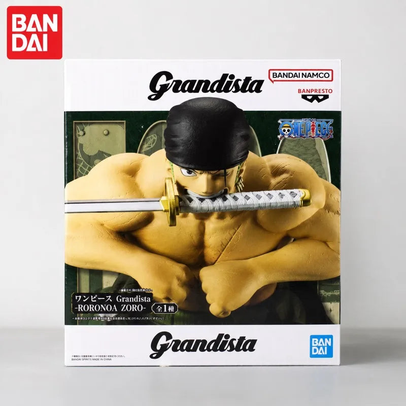 Special OfferIn Stock Bandai Original Banpresto One Piece Roronoa Zoro Action Figure Mol Doll Brand New Boxed Anime Characters T