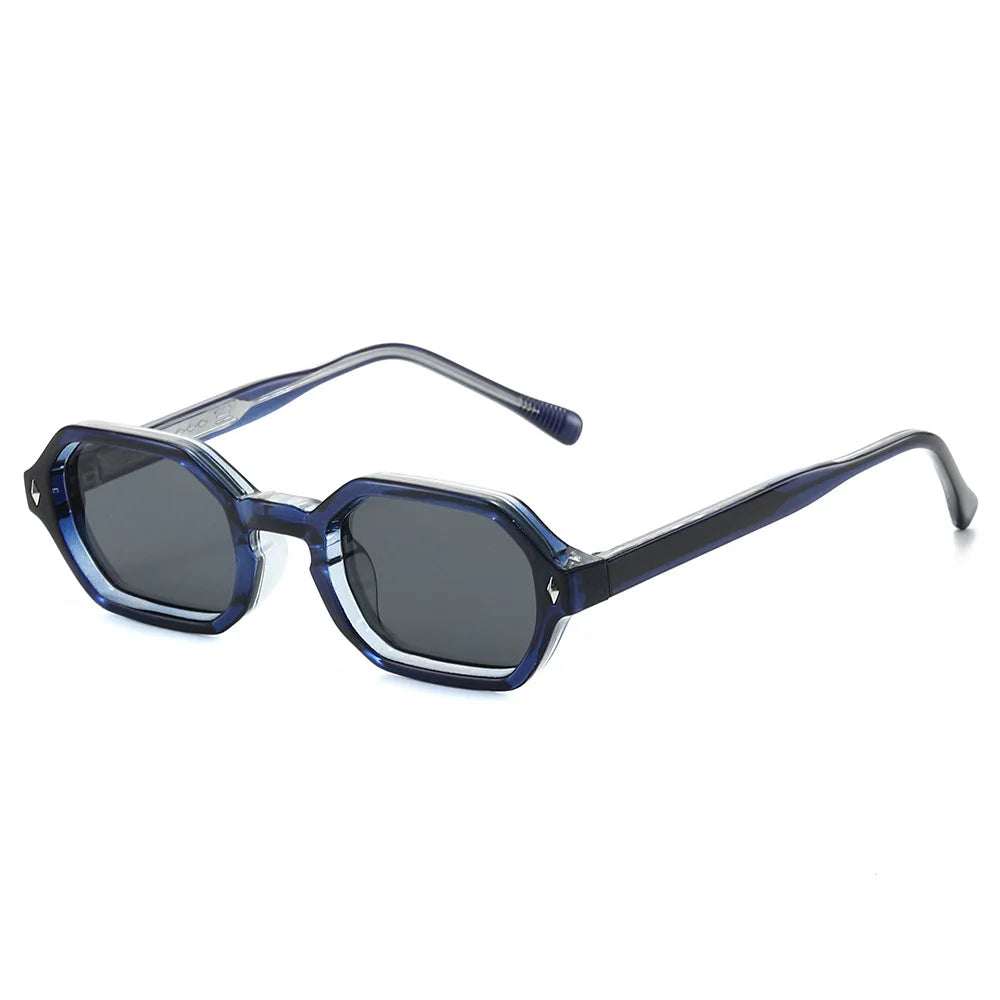 JNPCXI New Fashion Square Punk Sunglasses Men Women Luxury Brand Design Popular Gradient Sun Glasses Travel Eyewear