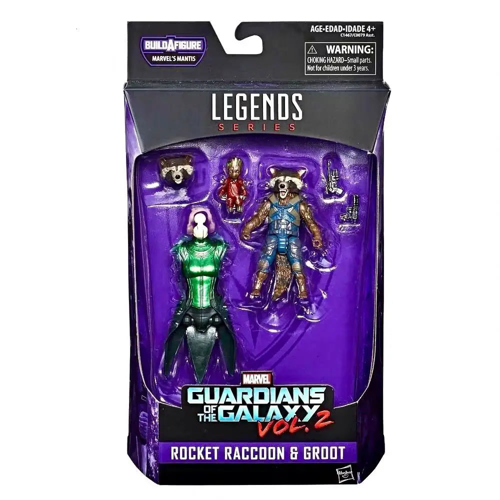 Original Hasbro Marvel Legends Series ROCKET RACCOON & GROOT Action Toy Figure Collection Model