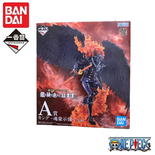 Special OfferIn Stock Original Bandai Ichiban Kuji One Piece Ex Warriors Who Stand with Dragons Queen King Anime Figures Mol Col
