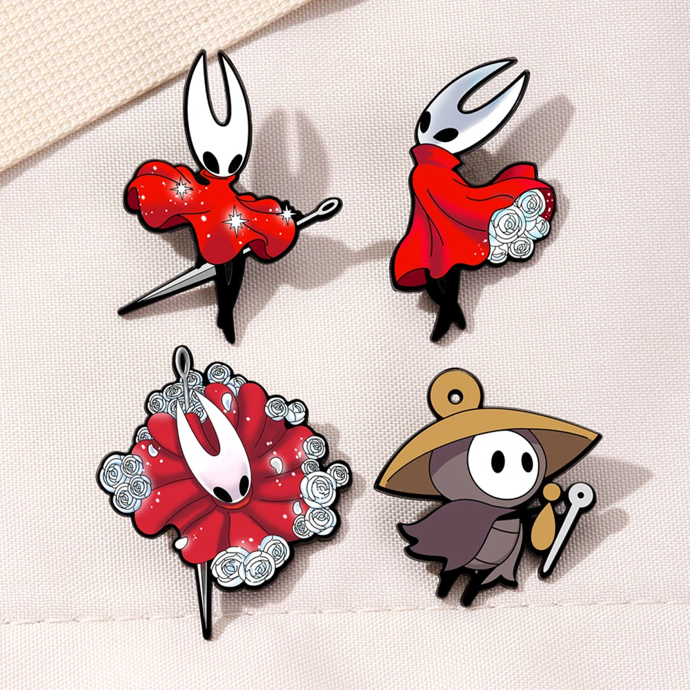 Hollow Warrior Anime Badge - Japanese & Korean Game Collectible Pin for Fashion Accessories