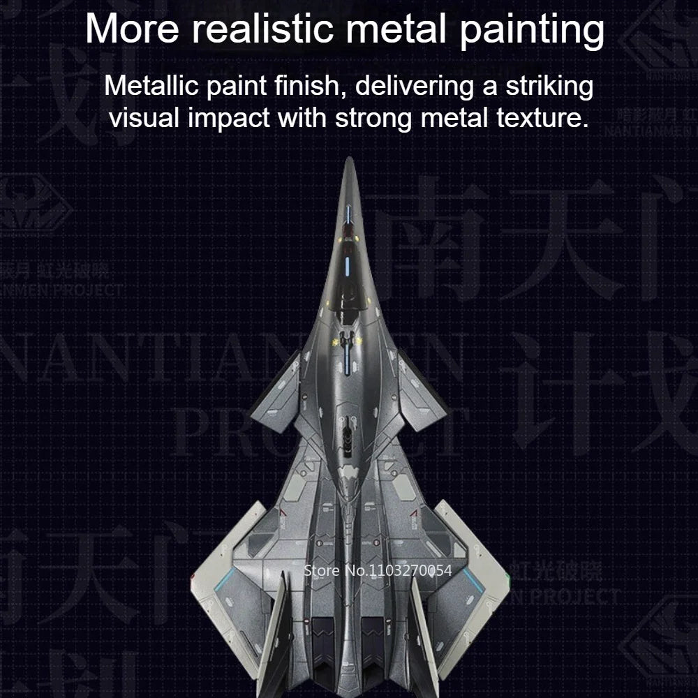 1:50 1:144 Bai Di Aerospace Fighter Model Alloy Diecast Toys Car Bracket Head Can Rotate Metal Body Exquisite Models Collection