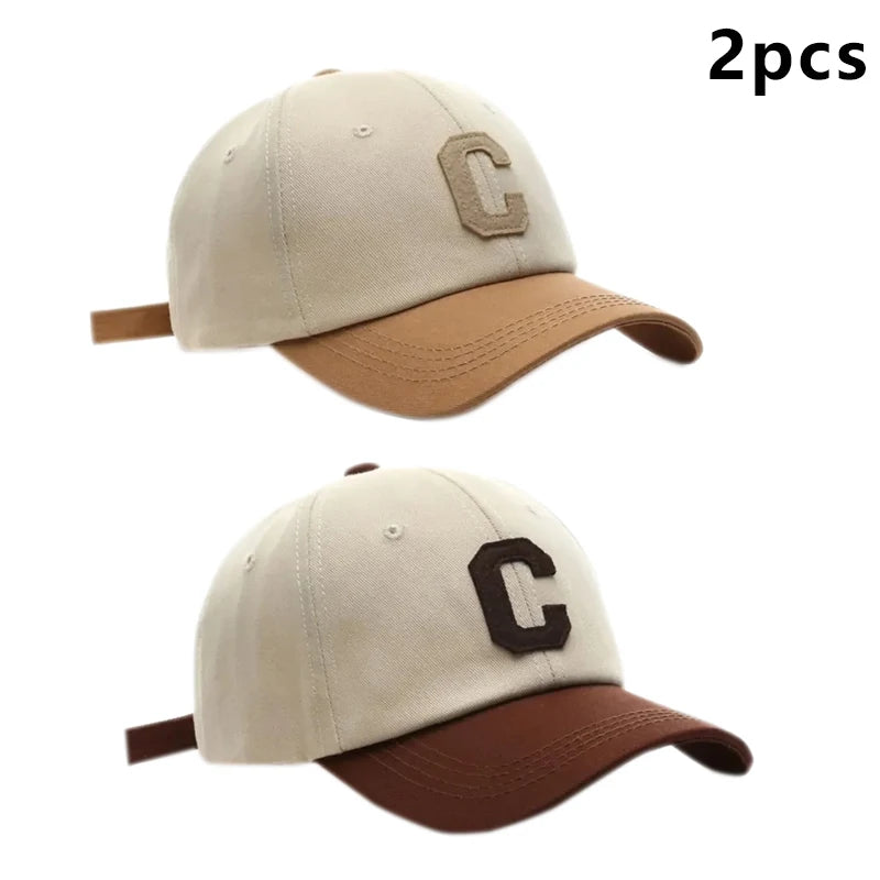 Baseball Cap Hat Fashion Letter C Patch Hat Summer Sun Visors Caps Season Hats
