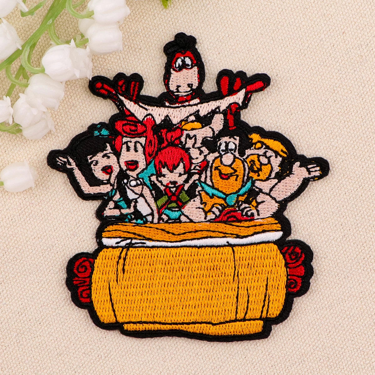 Cartoon Alien Embroidery Patch Dinosaur Iron On Patches for Clothing Thermoadhesive Patches Patches On Clothes Badge DIY Sew