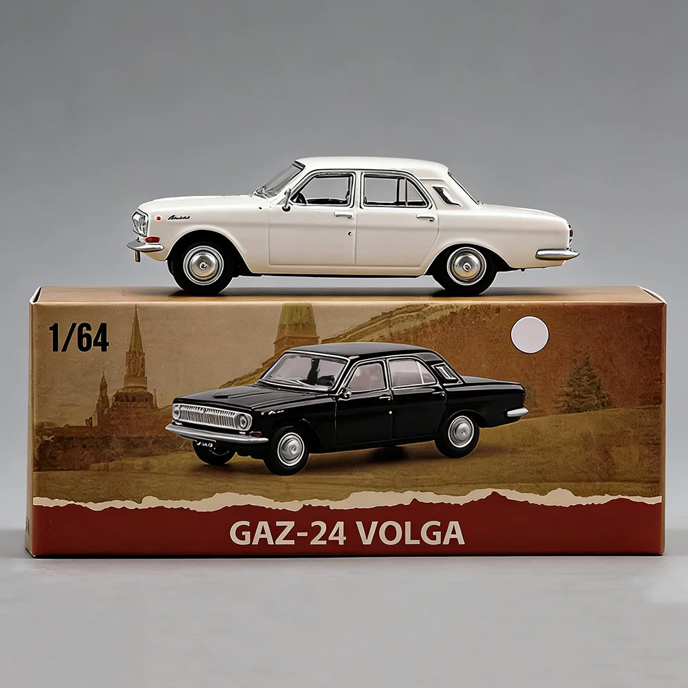 1:64 GAZ-24 GAZ-12ZIM Alloy LADA 2105 2101 Diecast Model Series Four Wheel Suspension Miniature Vehicle Children's Holiday Gifts
