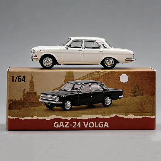 1:64 GAZ-24 GAZ-12ZIM Alloy LADA 2105 2101 Diecast Model Series Four Wheel Suspension Miniature Vehicle Children's Holiday Gifts