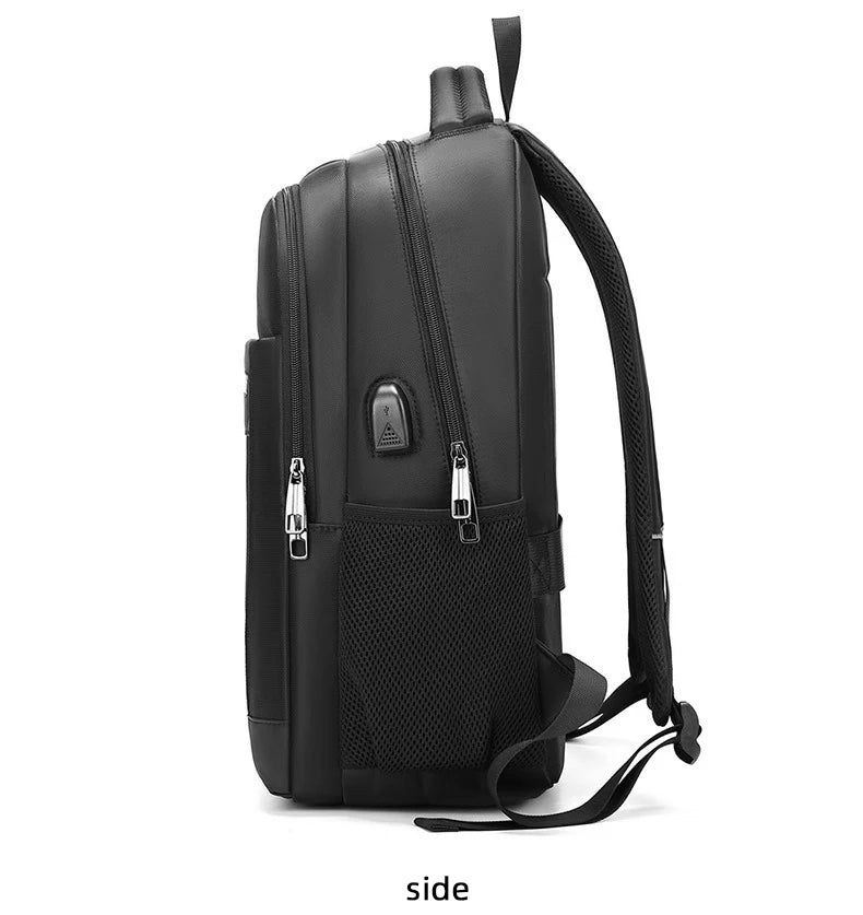 15in Versatile Backpack Repellent Oxford Cloth Computer Bag Student Backpack