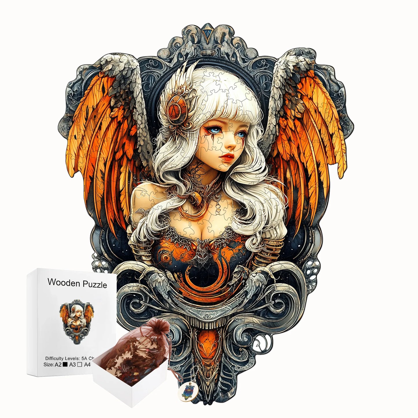 Fantasy Wooden Jigsaw Puzzle - Magical Style Wooden Decor Painting - Christmas and Halloween Gift Toy For Teen And Kid