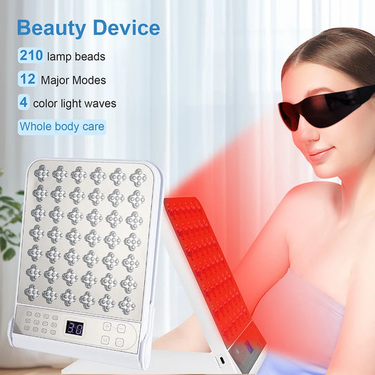 Face Body 4 Colors LED Photon Beauty Board Red Light Skin Rejuvenation LED Beauty Device Back Care LED Mask SPA Salon
