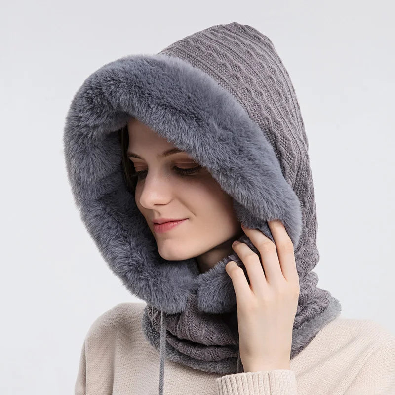 Cross-border outdoor cycling head warm winter hats ski cap insulation heat preservation centers mask sets protective cap