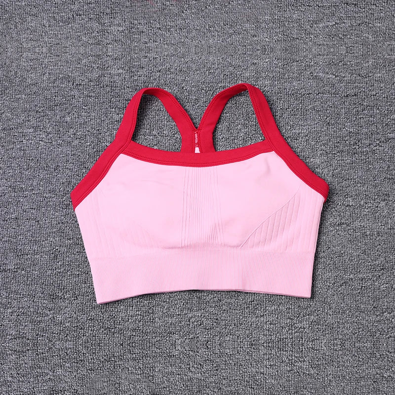 2024 Spring Soft Comfortable Breathable Fitness Vest Women's Seamless Slim Fit Workout Jogging Yoga Bra