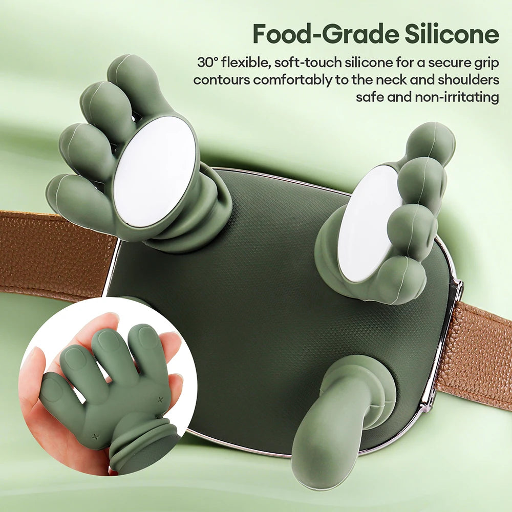 Foreverlily Bionic Finger Neck Shoulder Massager Neck Cervical Trapezius Kneading Massage Shawl Bionic Hand Neck masajeador