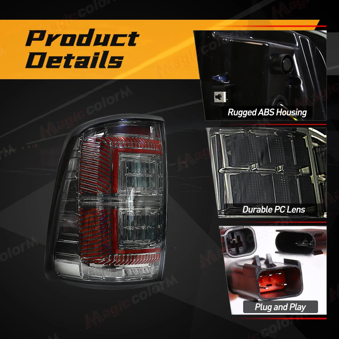 LED Tail Lamps For Dodge Ram 1500 2500 3500 2009 2010 2011 2012 2013 2014 2015 2016 2017 2018 Car Rear Driving Brake Turn Signal