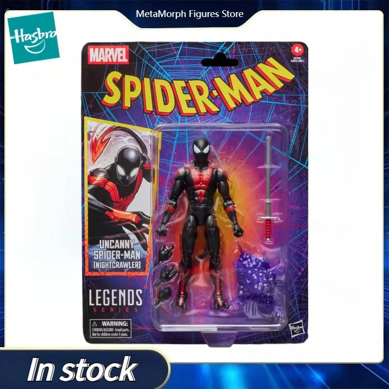 Original Hasbro Marvel Legends Series UNCANNY Spider-Man NIGHTCRAWLER  Action Toy Figure Collection