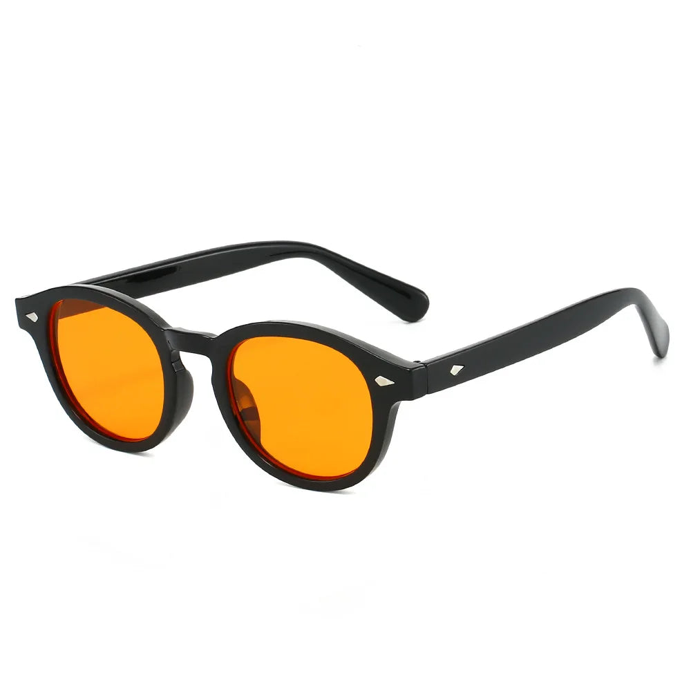 JNPCXI New Fashion Gradient Green Round Sunglasses for Women Men Vintage Square Sun Glasses UV400 Lunettes De Soleil